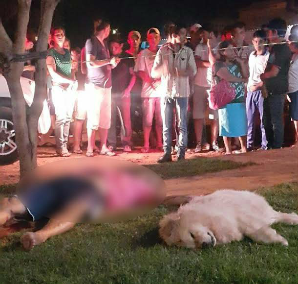 Equipe da Policia Nacional do Paraguai isolou a área, que foi submetida a perícia(Foto: Dourados Agora)