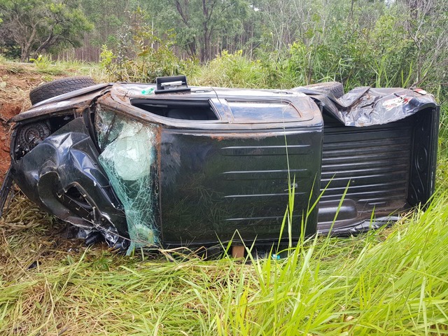 Apesar da redução do número de mortes, acidentes em rodovias federais ainda continuam provocando mortes, como neste caso ocorrido em março, na BR-262, em que um servidor da Sejusp morreu (Foto: Alfredo Alexandrino/Arquivo pessoal)