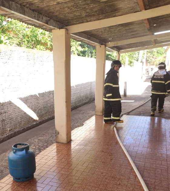 Uma equipe do 5º GBM esteve no local. Foto: 5º GBM/TL.