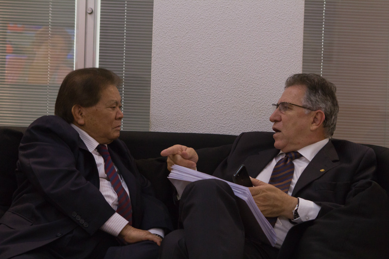Deputado Akira Otsubo e Deputado Edson Giroto.Foto: Assessoria