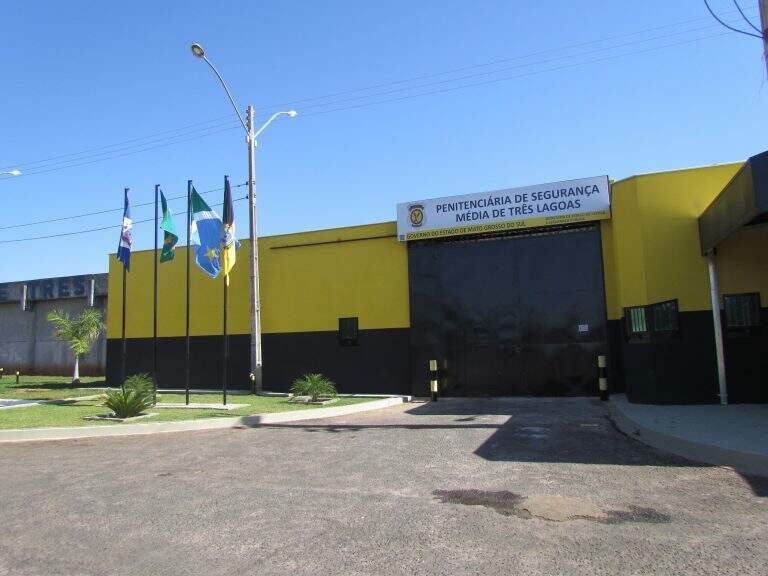 Fachada Penitenciária de Segurança Média de Três Lagoas. (Foto: Divulgação/Agepen)