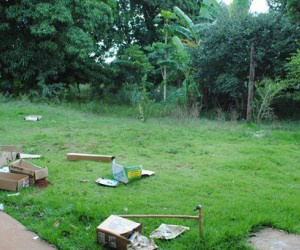 Fetos foram encontrados no antigo hospital da cidade (Foto Nioaque online)