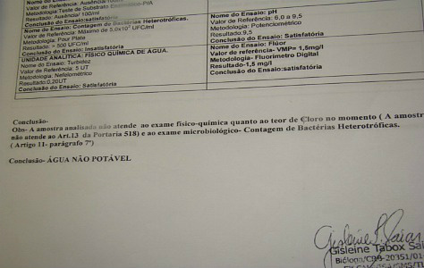 Laboratório Municipal emitiu laudo classificando água do Poço do Palmito impotável