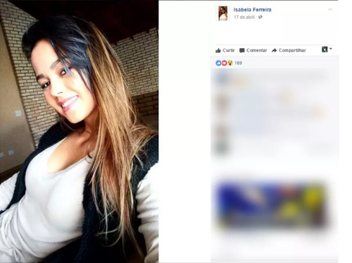 Bombeiros fazem buscas pelo corpo de Letícia Ferreira, de 17 anos (Foto: Reprodução/Facebook)
