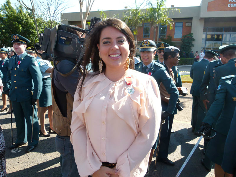 A consultora de meio ambiente da Fibria/MS, Lilian Carvalho