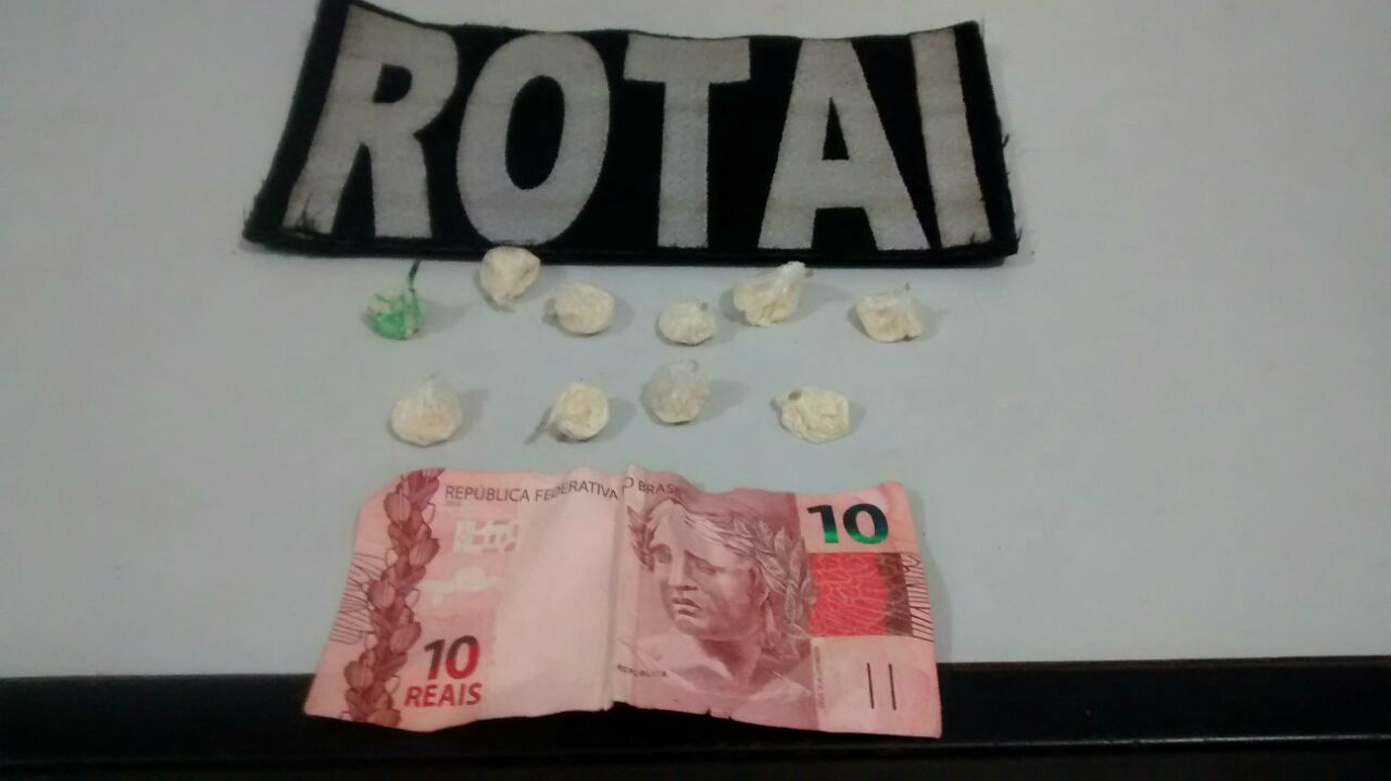 Entorpecentes apreendidos (Foto Rádio Caçula)