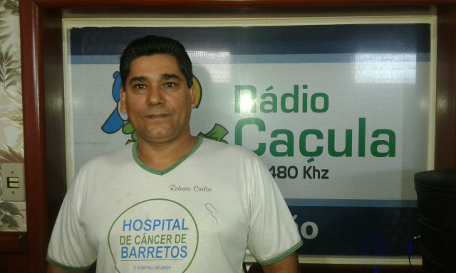 Roberto Carlos da Silva, um dos organizadores do Leilão de Gado. Foto: Marcio Ribeiro/Rádio Caçula