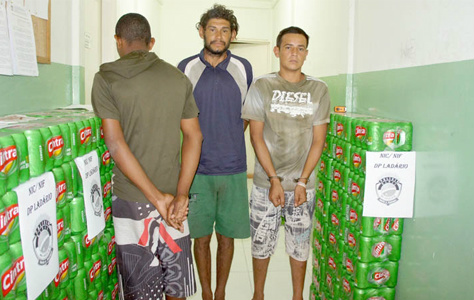 Acusados de furto em Corumbá.Foto: Divulgação
