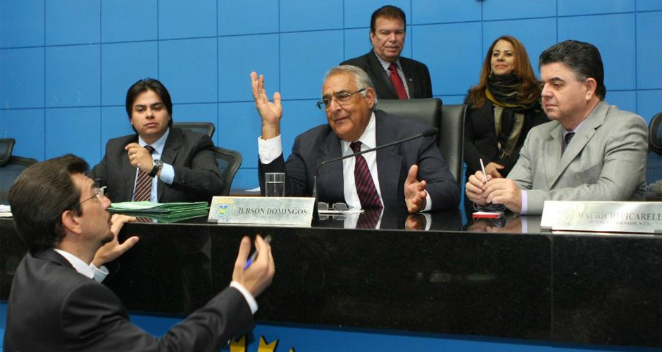 Jerson Domingos assume governo; vice-governadora Simone Tebet renunciou para concorrer ao Senado (Foto: Divulgação / Giuliano Lopes ALMS)