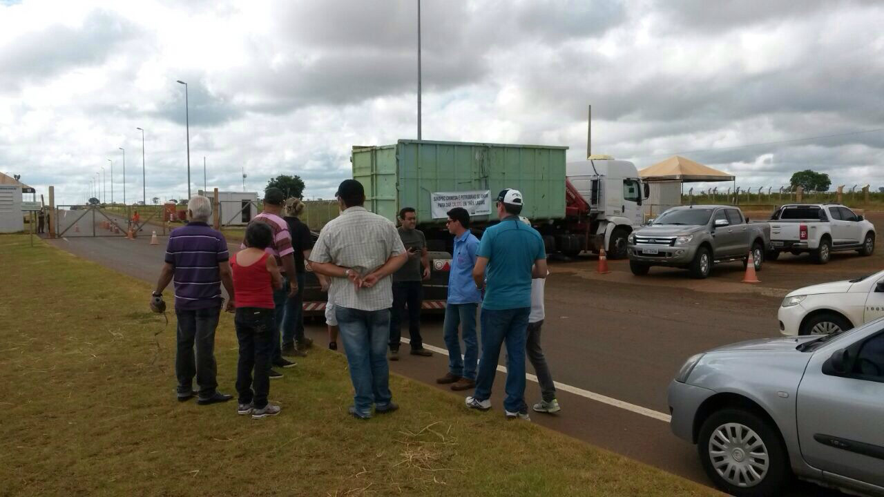 Nova manifestação de empresários de Três Lagoas acontece na BR 158. Foto Rádio Caçula