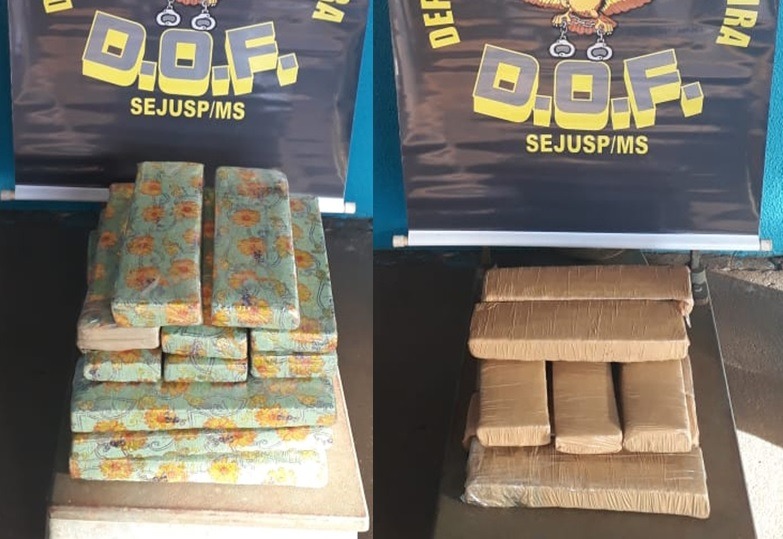Drogas apreendidas durante a Operação Hórus. Foto: Assecom/DOF/Sejusp