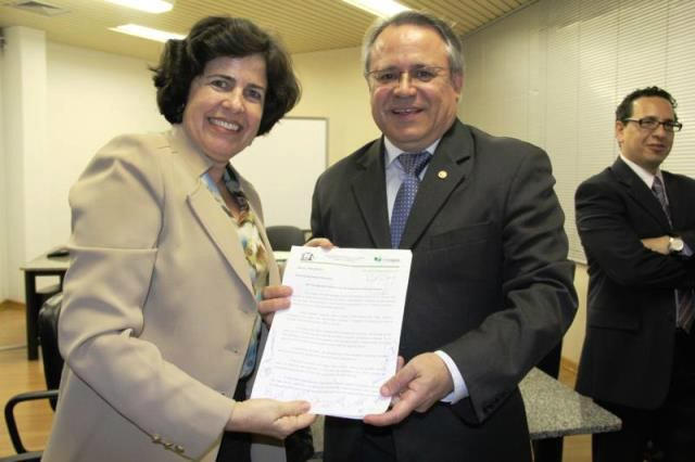 Prefeita Marcia Moura esteve em Campo Grande nesta quarta- feira.Foto: Assessoria