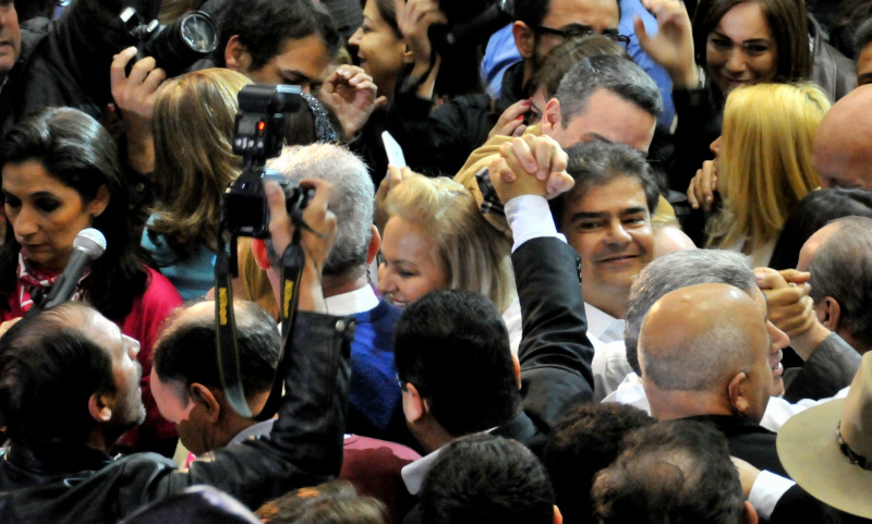 Foto: Valdenir Rezende/;Correio do EstadoNelsinho Trad na convenção; agora, criticado por não receber aliados