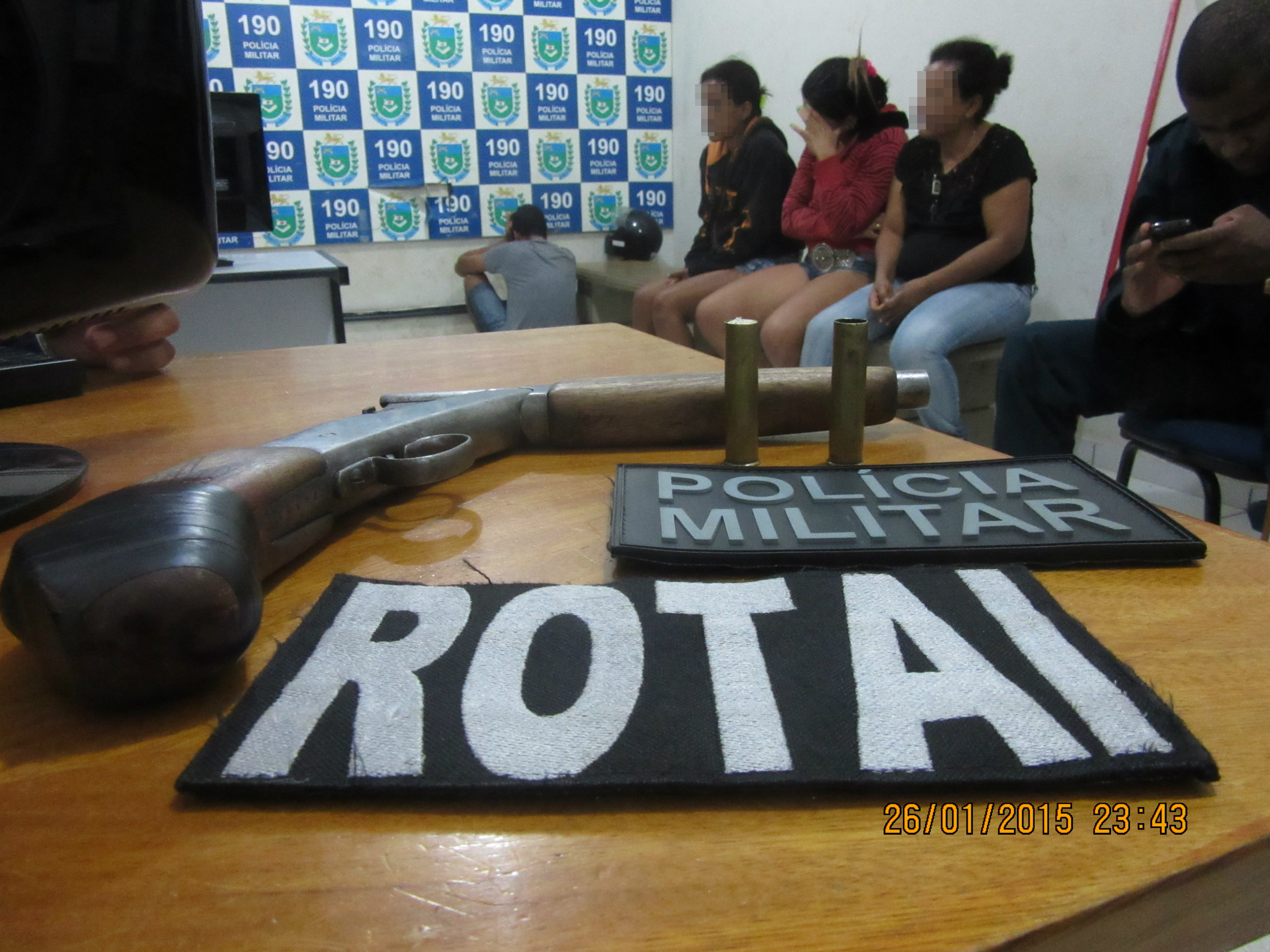 Envolvidos com várias passagens foram apreendidos (Foto Rádio Caçula)