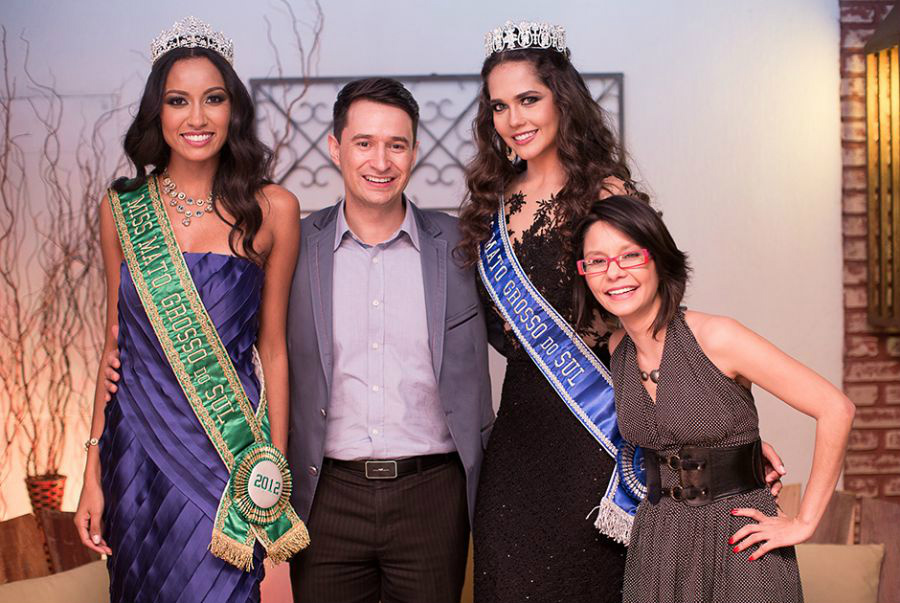 Miss 2012 Karen Recalde, Tata Marques, Miss 2013 Patricia Machry e Melissa Tamaciro.Foto: Divulgação