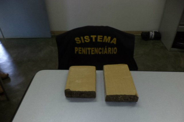 Droga apreendida pelos Agentes Penitenciários do Presídio de Segurança Médio de Três Lagoas.