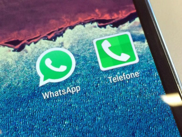 Ícone do aplicativo de conversa Whatsapp em um smartphone (Foto: Fábio Tito/G1)