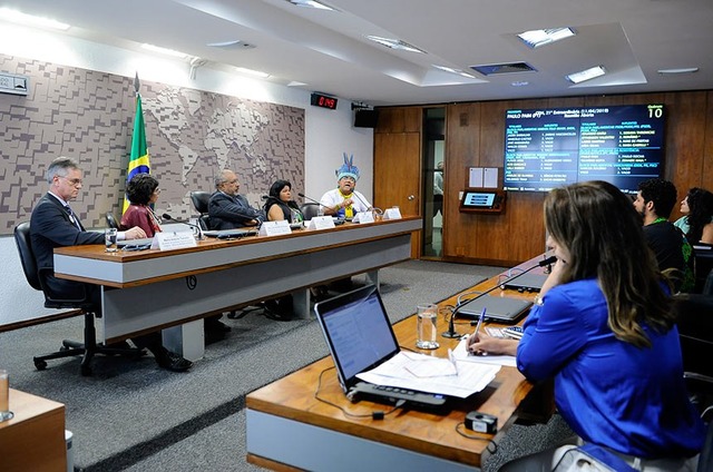 Presidida pelo senador Paulo Paim (PT-RS), a Comissão de Direitos Humanos e Legislação Participativa (CDH) ouviu lideranças indígenas e um representante do governo - Foto: Jane de Araújo/Agência Senado