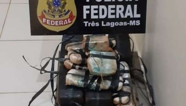 Pasta base de cocaína apreendida pela Polícia Federal em Três Lagoas - Foto: Divulgação