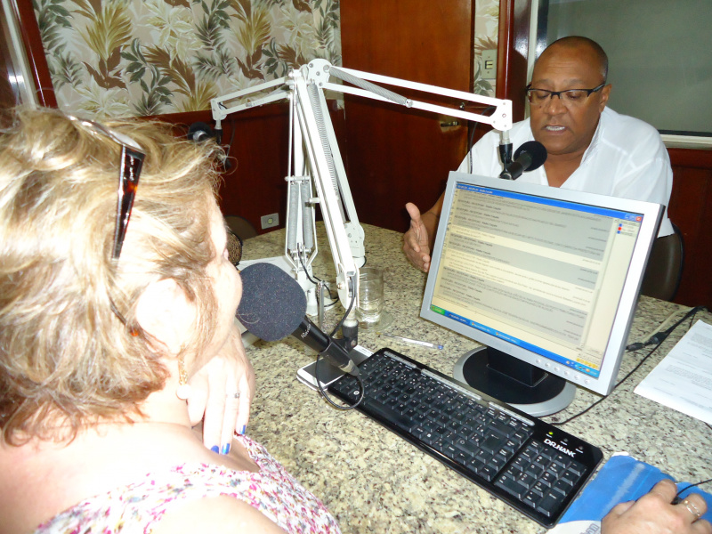 Toninha Campos entrevistando Edgar da Ford