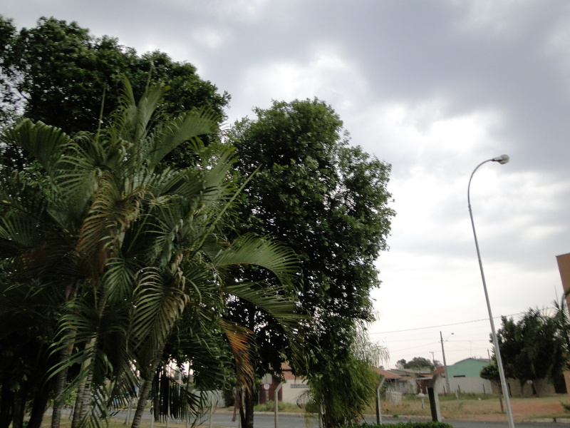 Nuvens carregadas e ventos fortes indicam chuva.Foto: Rádio Caçula