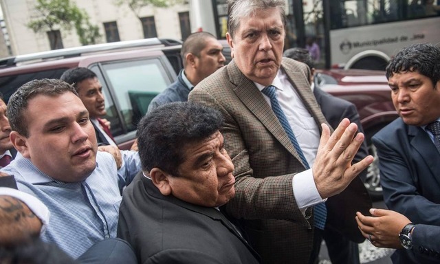 García, que tentou pedir asilo ao Uruguai, chega à Promotoria para depor em novembro de 2018. Foto: ERNESTO BENAVIDES / AFP