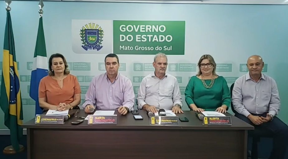 Governo do Estado promoveu coletiva de imprensa para falar sobre casos do coronavírus | foto: divulgação