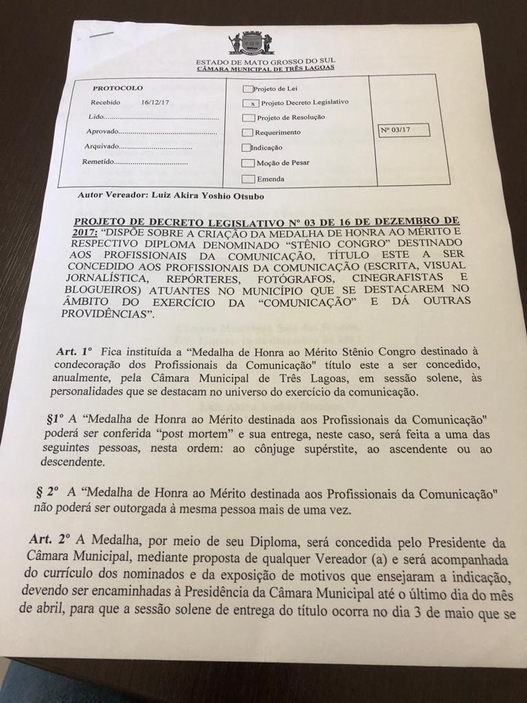 População treslagoense rejeita Projeto de Lei