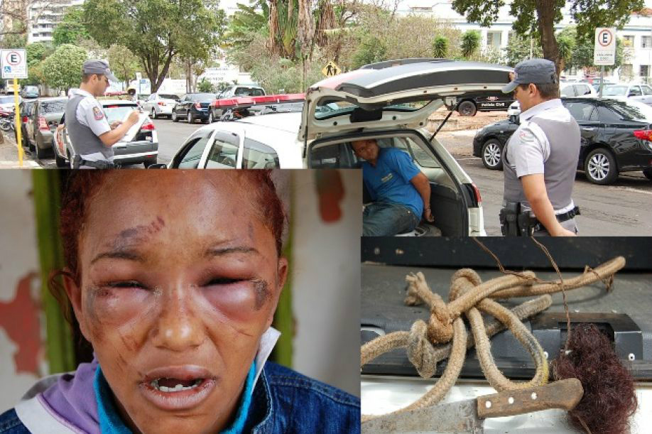 A vítima foi agredida durante horas pelo esposoFoto: Araçatuba News