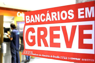 Bancários de todo o Estado aderiram a greve.Foto: Ilustração