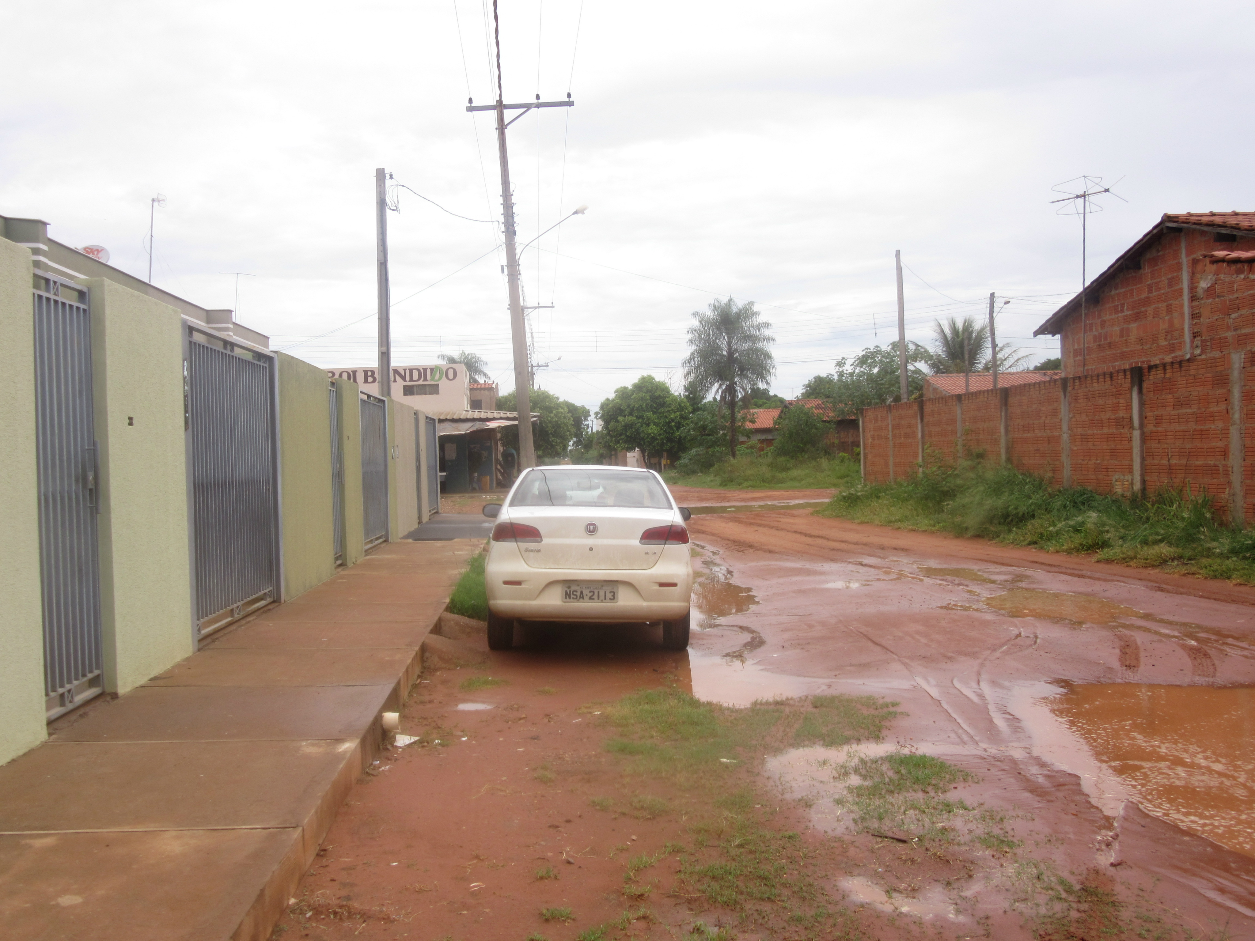 Local do esfaqueamento (Foto Rádio Caçula)