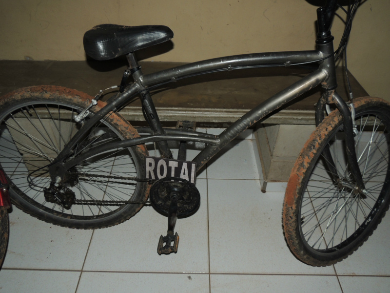 Bicicleta adulterada. Foto: Rádio Caçula
