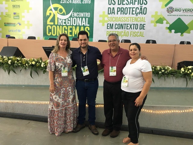 Representantes de Três Lagoas no encontro de Gestores Sociais. Foto: Assessoria.