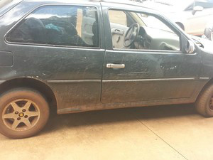 Veículo utilizado pelos suspeitos do crime(Foto: Divulgação Polícia Civil/MS)