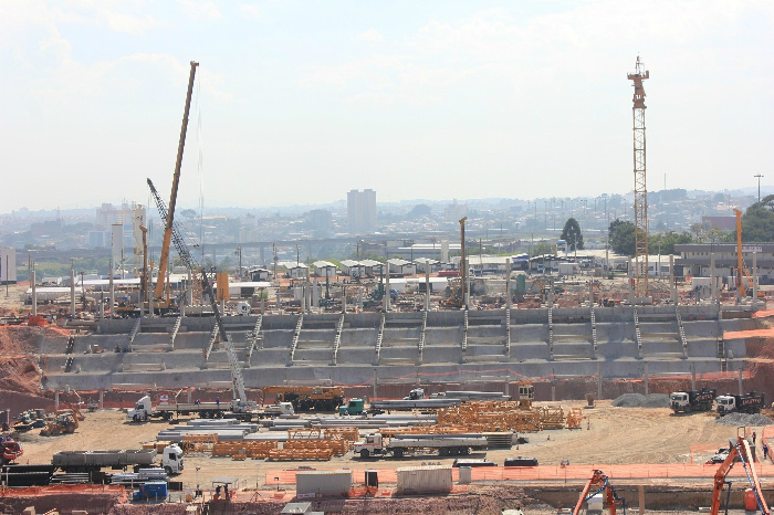 Obras no Itaquerão. Foto: Estadao