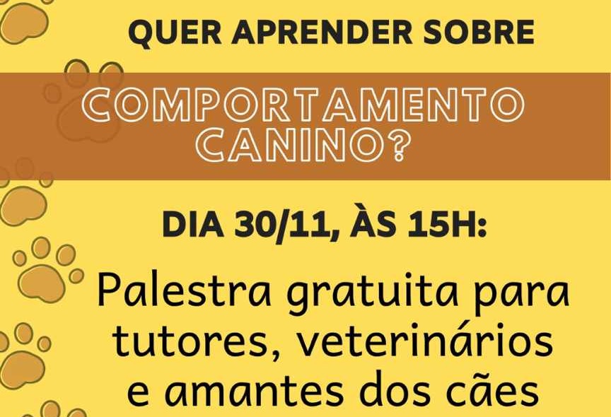 Entre os assuntos abordados na palestra estão temas como humanização de cães, como corrigir corretamente o animal e como se comunicar com eles de uma forma com que eles entendam – Foto: Divulgação