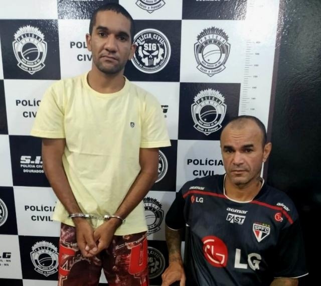 Edinho Cadeirante, apontado como principal líder do PCC em Dourados, e Alex Junior (Foto: Divulgação)