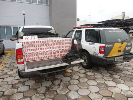 Cigarros contrabandeados.Foto: Araçatuba news