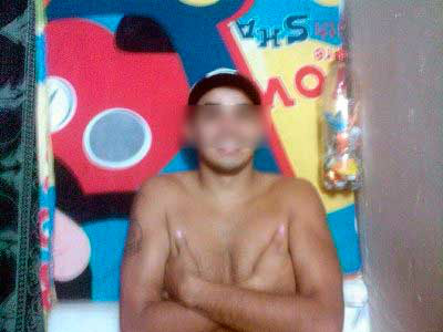 Foto supostamente tirada da cela.Foto: Divulgação