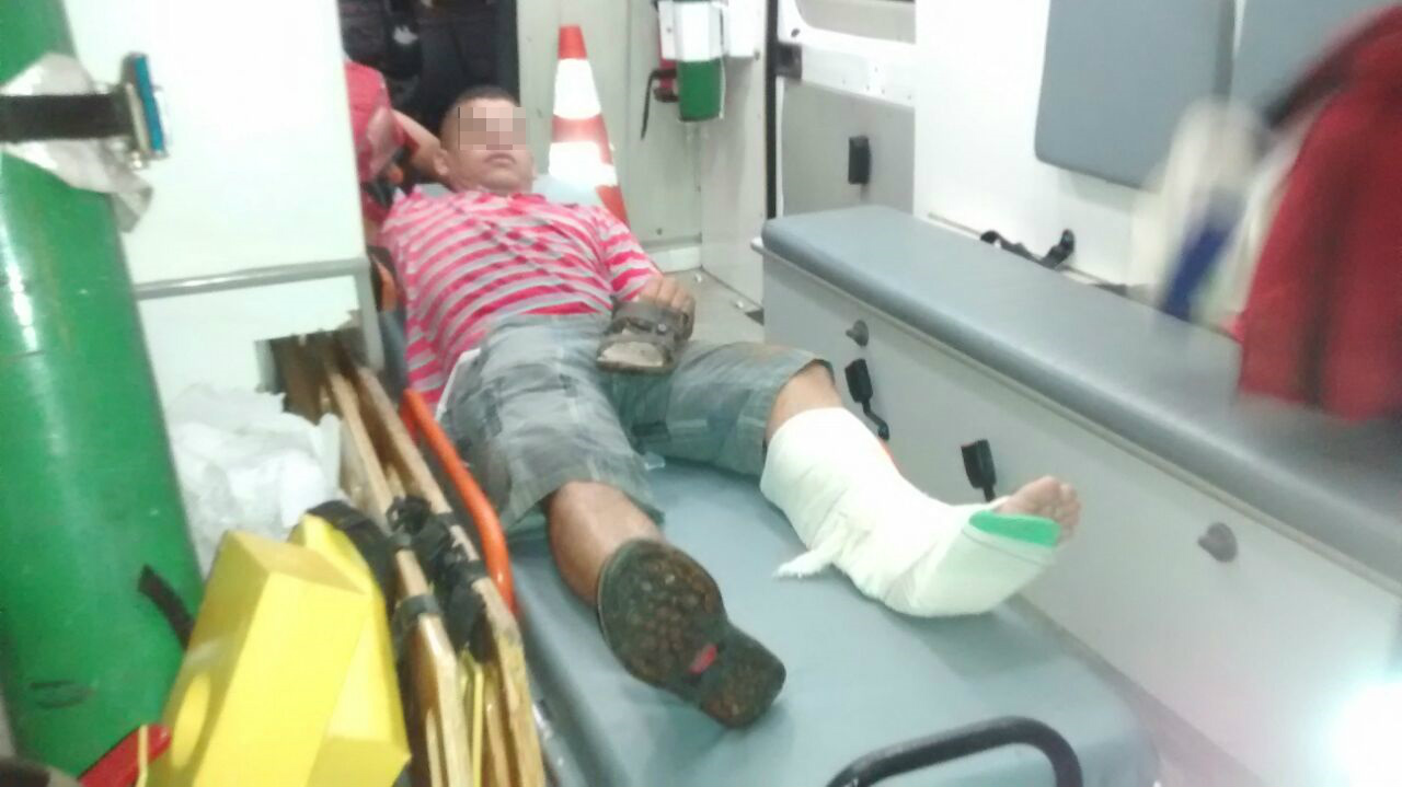 Motociclista de 32 anos (Foto Rádio Caçula)