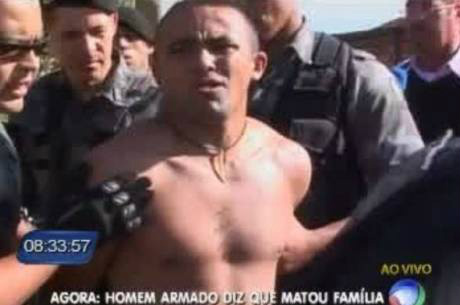 Após a prisão, a polícia descobriu que a ocorrência de duplo homicídio não era verdadeiraReprodução / TV Record Brasília
