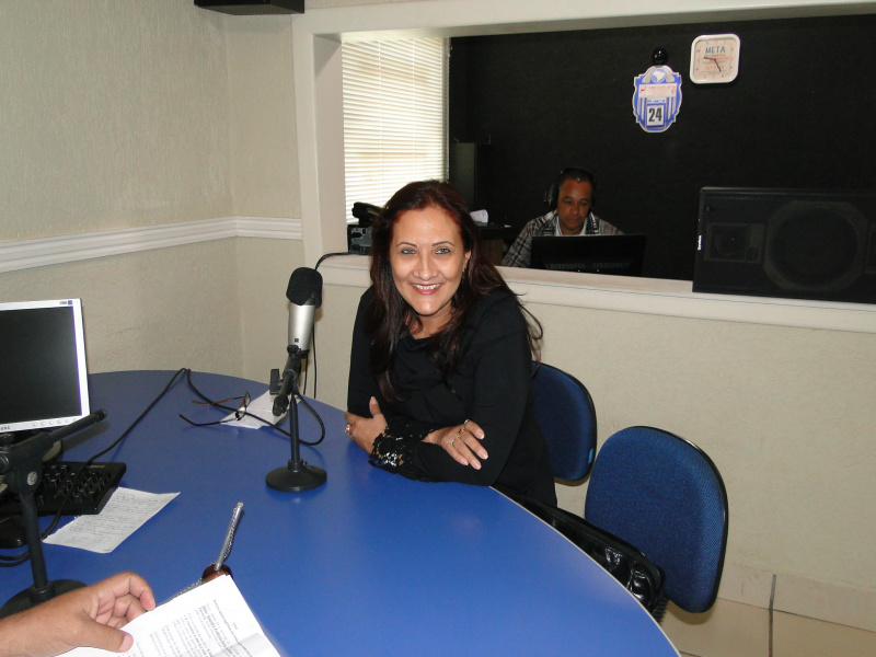 Elisete Messias esteve no programa Linha Direta com a Notícia.Foto: Rádio Caçula
