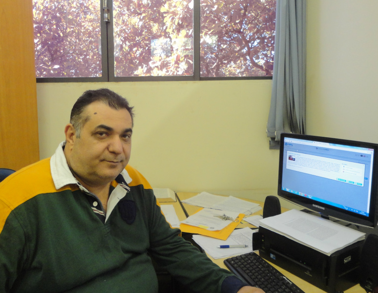 Professor Dr. Valdenildo dos Santos, ministrante do curso.Foto: Rádio Caçula