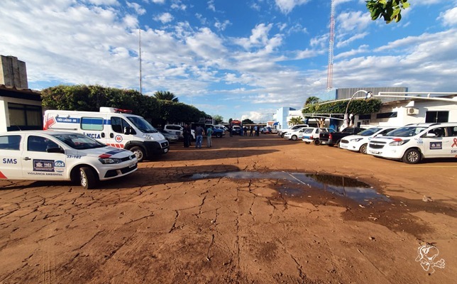 Com a união da Polícia Militar, Vigilância Sanitária, Corpo de Bombeiros, Defesa Civil e carros de som, que estão e vão percorrer por toda a cidade, afim de conscientizar a população. Foto: Rádio Caçula