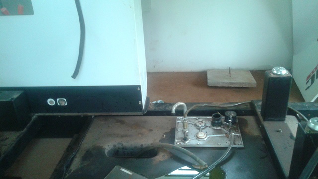 Local onde estava o gerador de energia