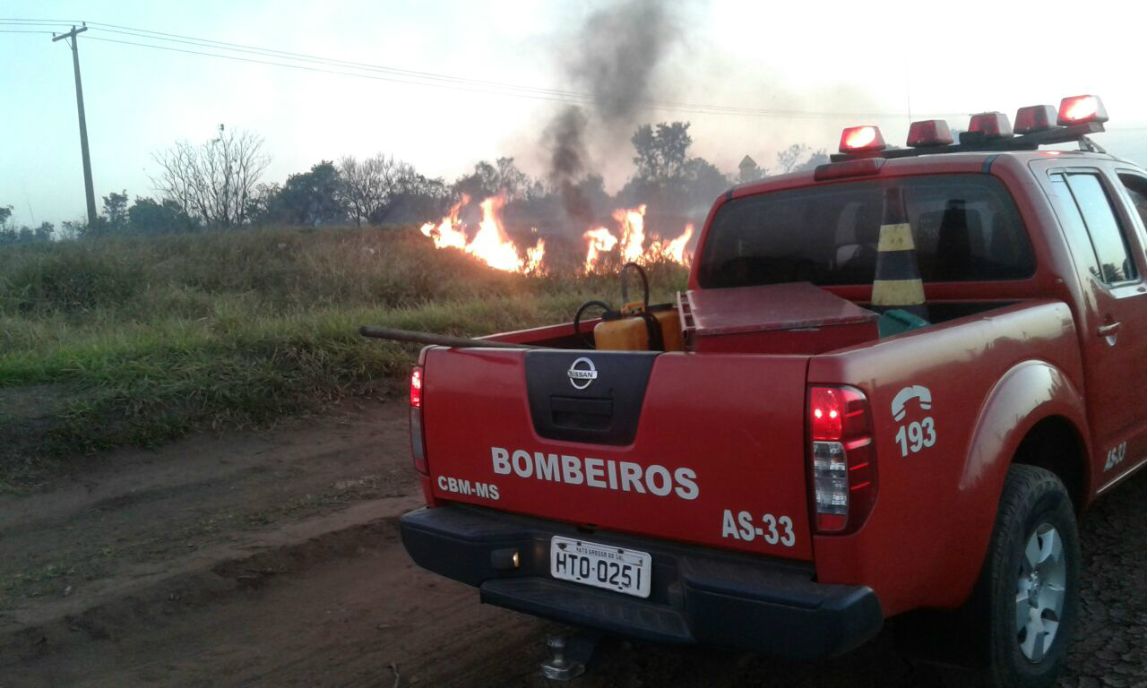 Campanha de contra queimadas começa em Três Lagoas. Foto: Divulgação Corpo de Bombeiros.