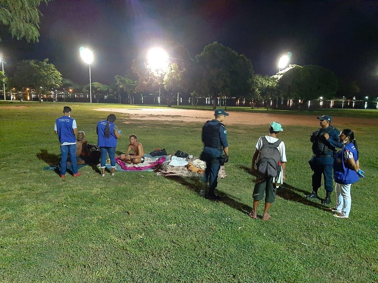 Os moradores de rua da Lagoa Maior são os mais resistentes. Foto: PMTL.