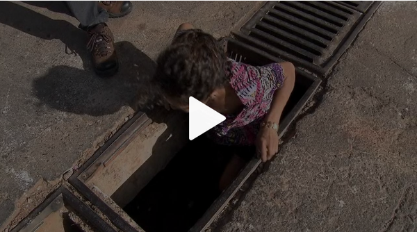 Usuários de drogas vivem em bueiros, em Ceilândia