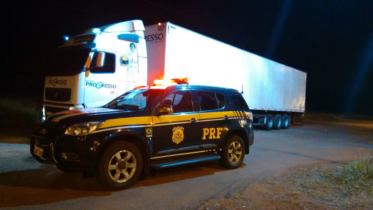 PRF apreendeu o veículo após abordagem no posto policial da BR 262. Foto: Divulgação PRF