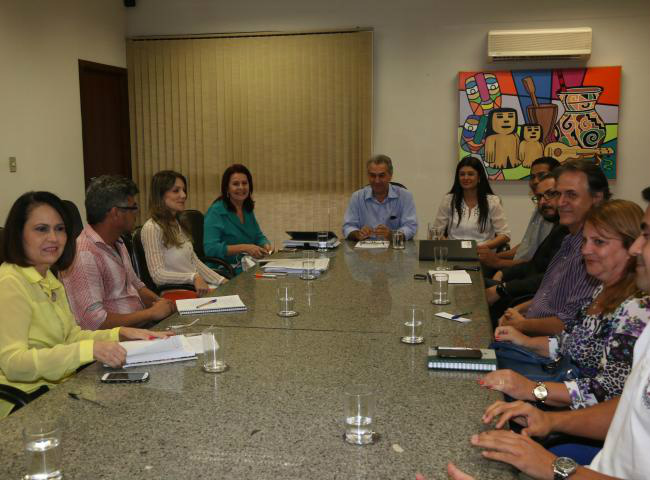 Governado se reuniu com Conselho de Diretores. (Foto: Luiz Alberto / Jornal Midiamax)
